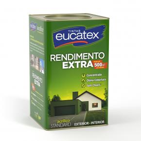 Tinta Acrílica Eucatex Fosco Rendimento Extra 18 LT