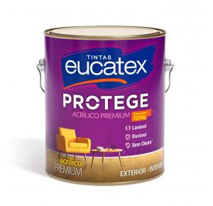 Tinta Acrílica Premium Eucatex Acetinado Protege Branca 3,6 LT