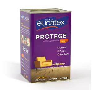 Tinta Acrílica Premium Eucatex Fosco Protege Branca 18 LT
