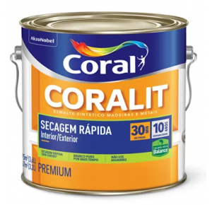 Esmalte Premium Coralit Alto Brilho Zero Base Agua Coral - 3,6 Lt