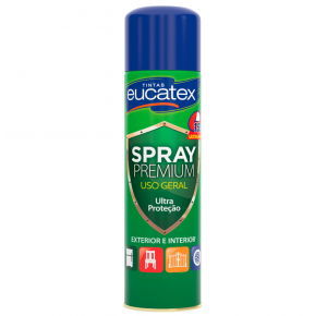 Spray Premium Alta Temperatura Eucatex Preto Fosco 400 ML