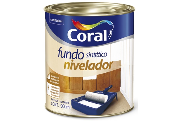 Fundo Sintético Nivelador para Madeira Coral - 900 ml