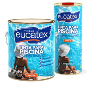 Kit Tinta Pu Para Piscina Azul Eucatex