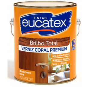 Verniz Copal Premium Brilhante Eucatex 3,6 Lt